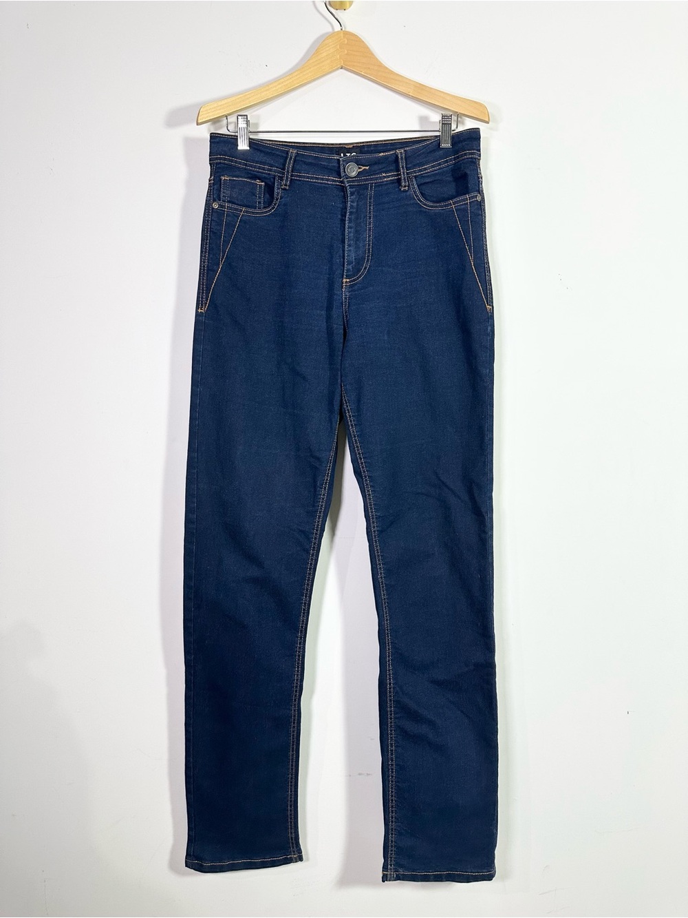LTS Long Tall Sally Dark Blue High Rise Straight Leg Jeans